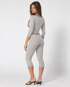 Valetti Giaro | Nori Scoop Neck Capri Set
