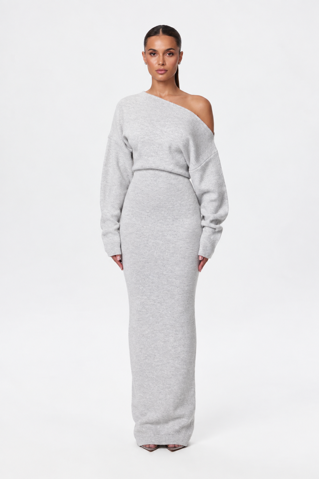 Valetti Giaro | Isolde Off-Shoulder Knit Maxi Dress