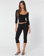 Valetti Giaro | Nori Scoop Neck Capri Set