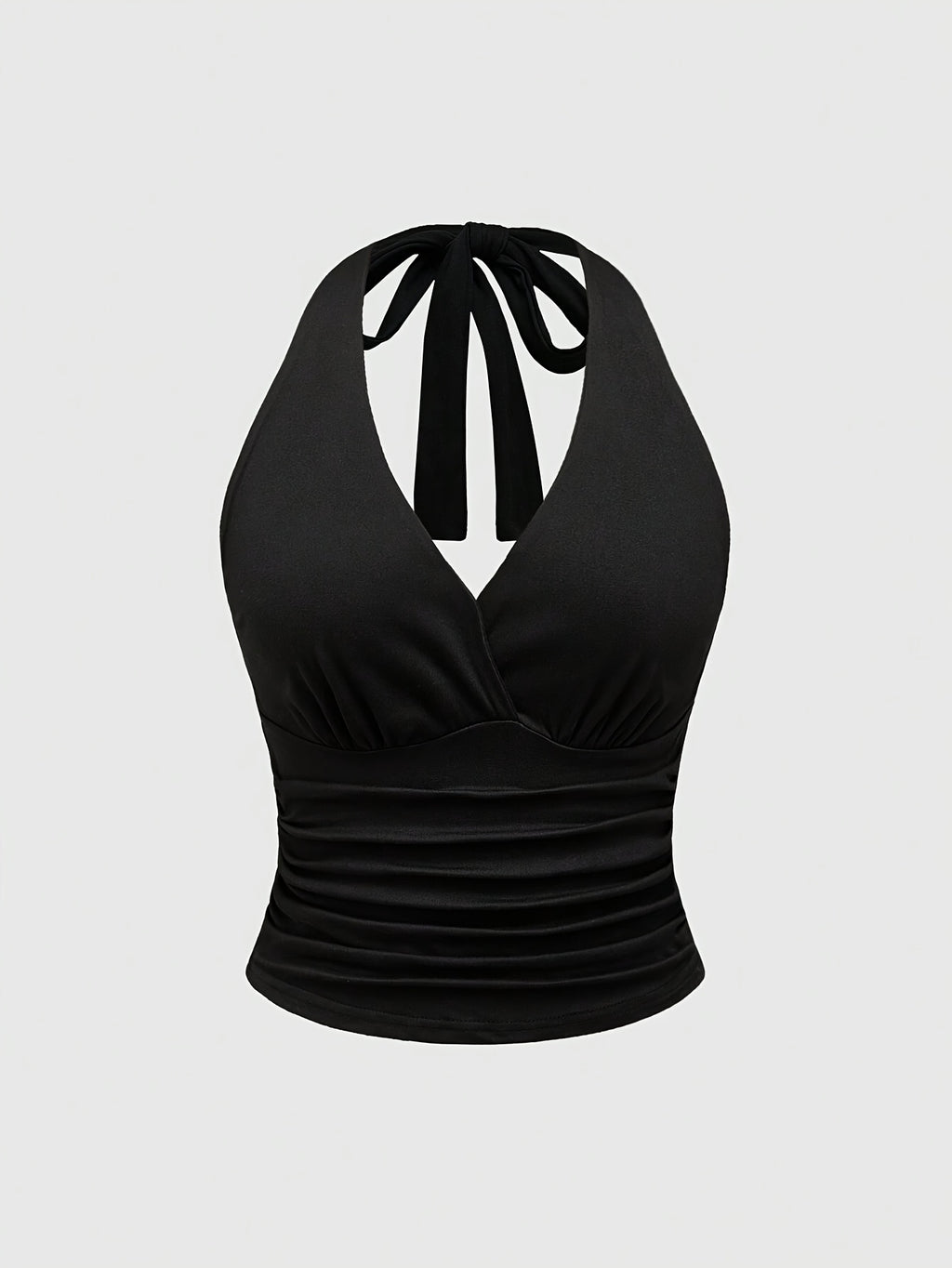 Valeria Halterneck Lace-Up Knit Top