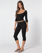 Valetti Giaro | Nori Scoop Neck Capri Set