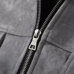 Vincenzo Suede Zip Jacket