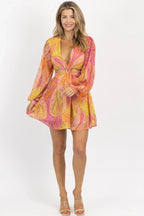 Valetti Giaro | Jessie Colorful Open-Sleeve Summer Dress