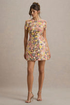 Valetti Giaro | Fleurinde Floral Flared Mini Dress