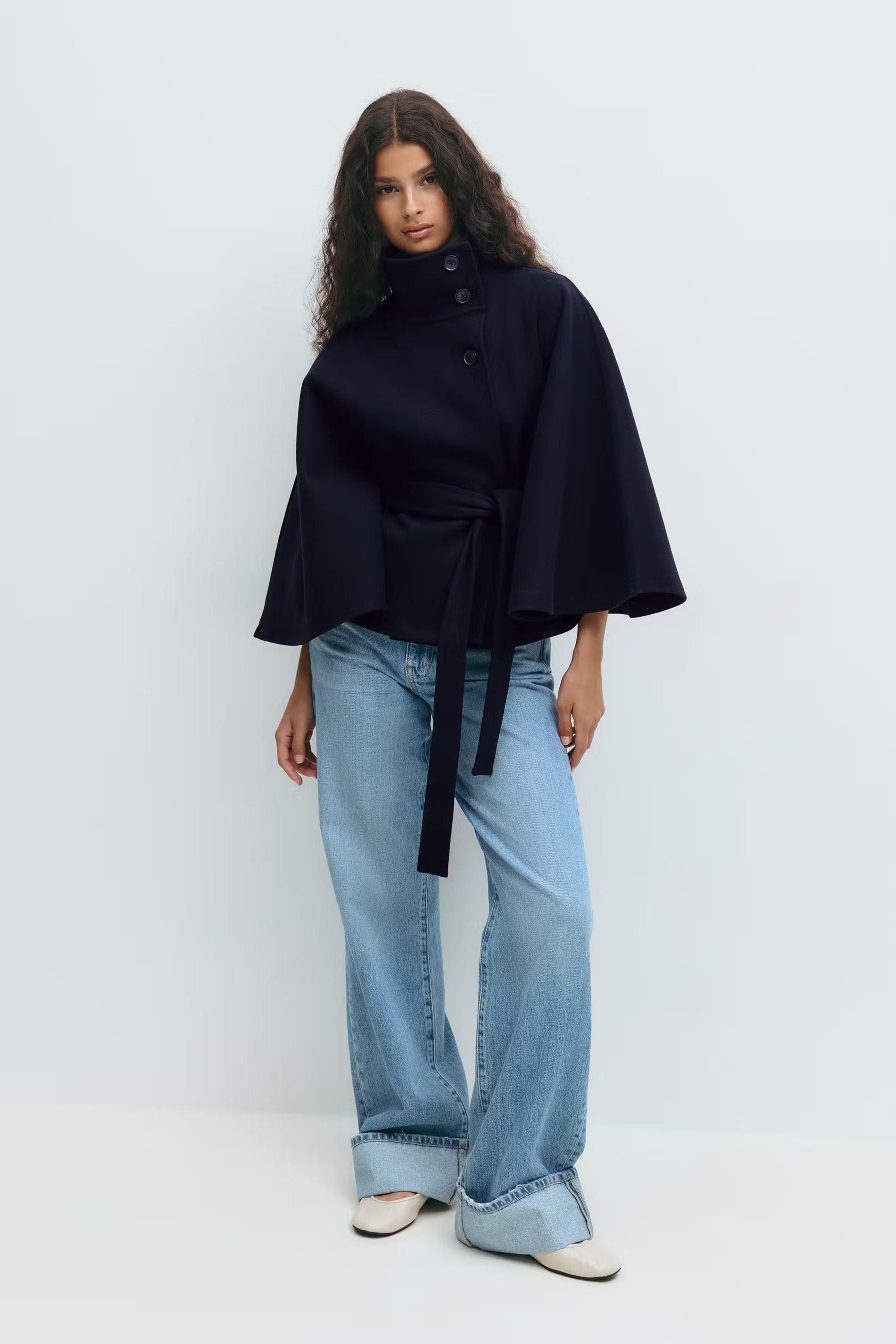 Valetti Giaro | Sophia Belted Cape Coat