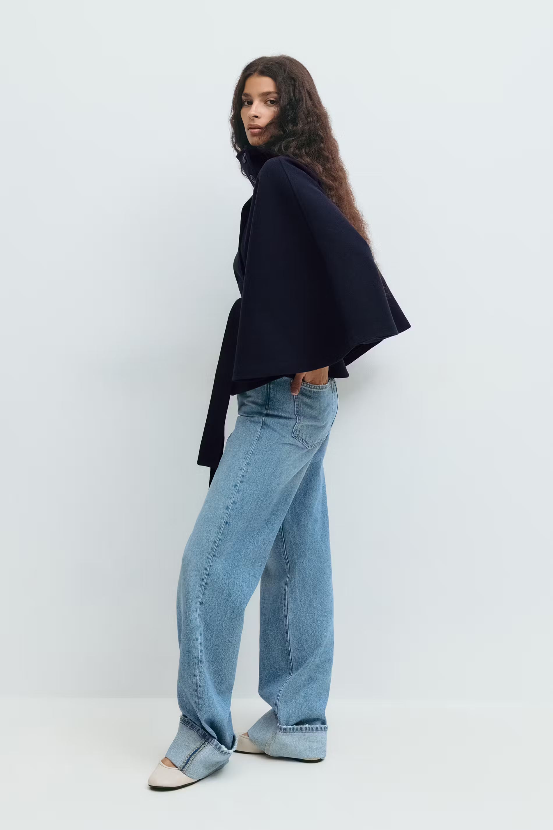 Valetti Giaro | Sophia Belted Cape Coat