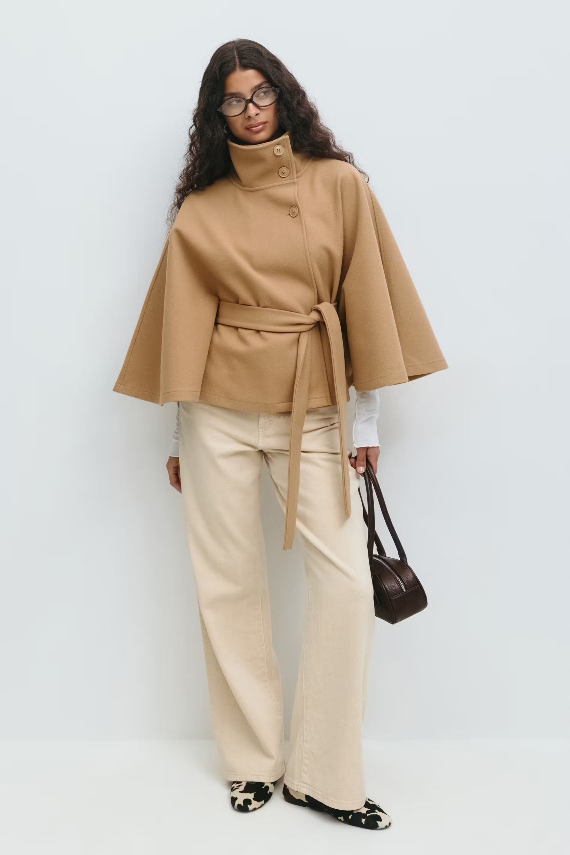 Valetti Giaro | Sophia Belted Cape Coat