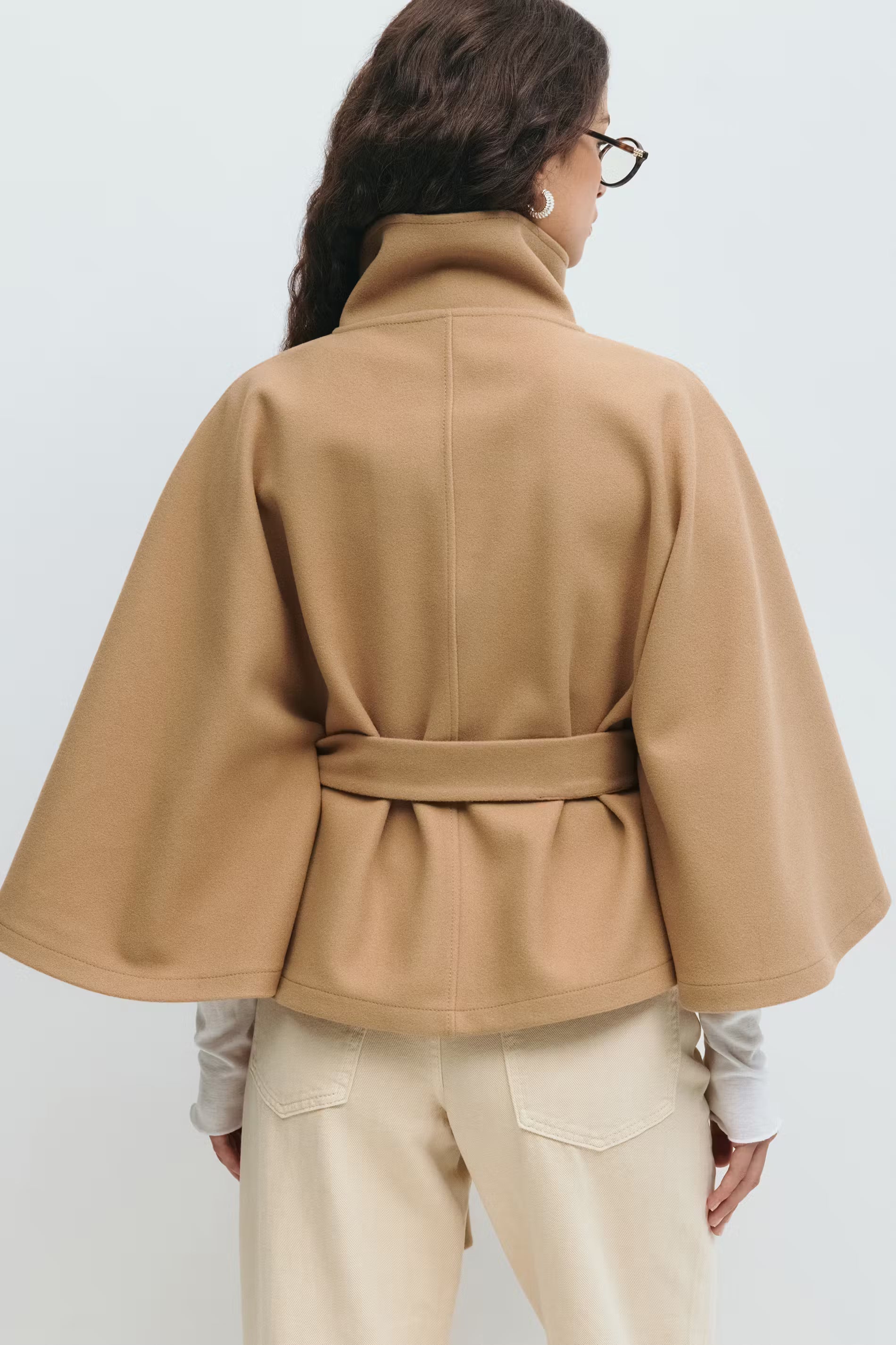 Valetti Giaro | Sophia Belted Cape Coat