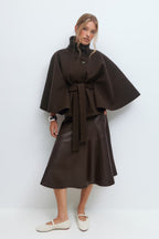 Valetti Giaro | Sophia Belted Cape Coat