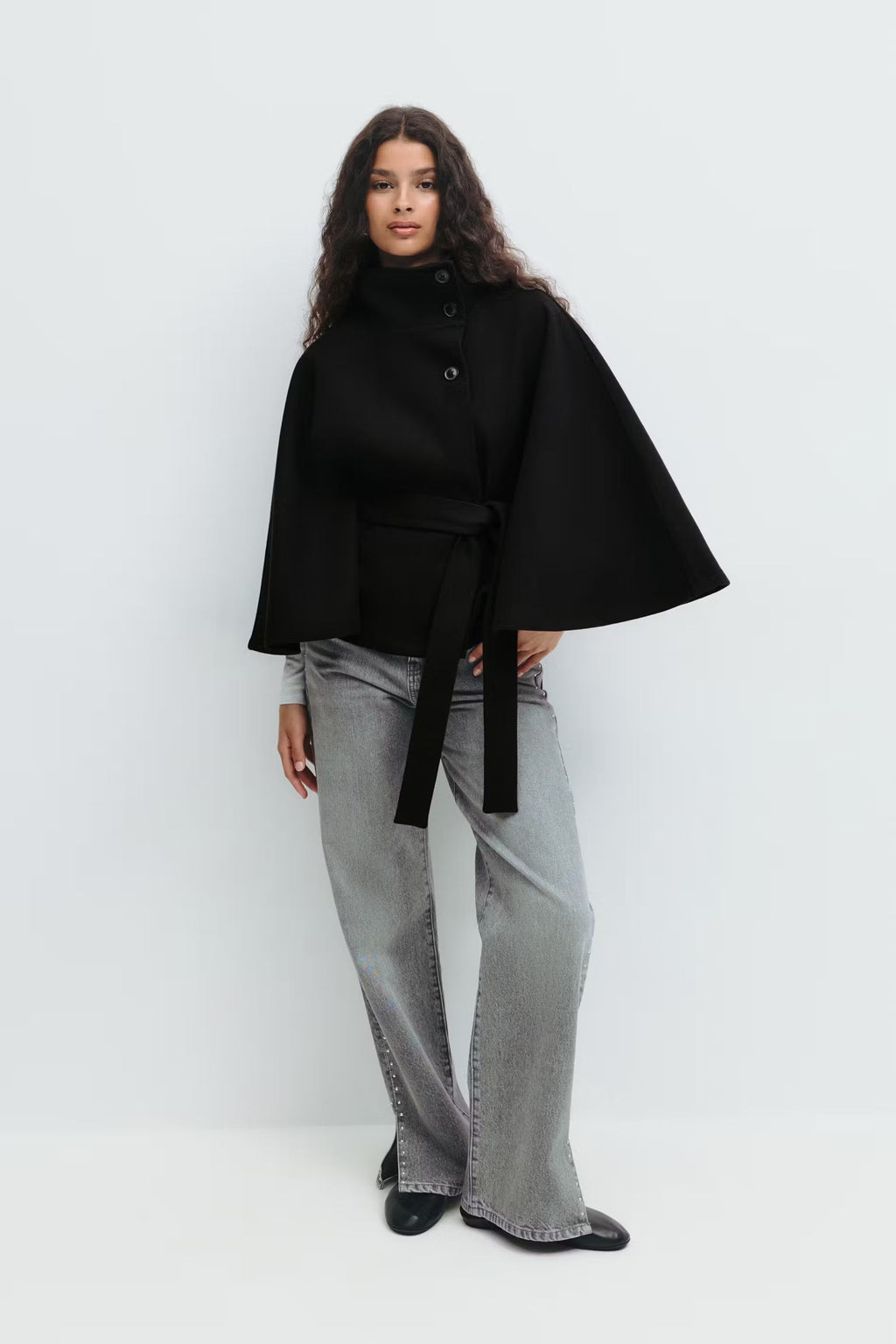Valetti Giaro | Sophia Belted Cape Coat