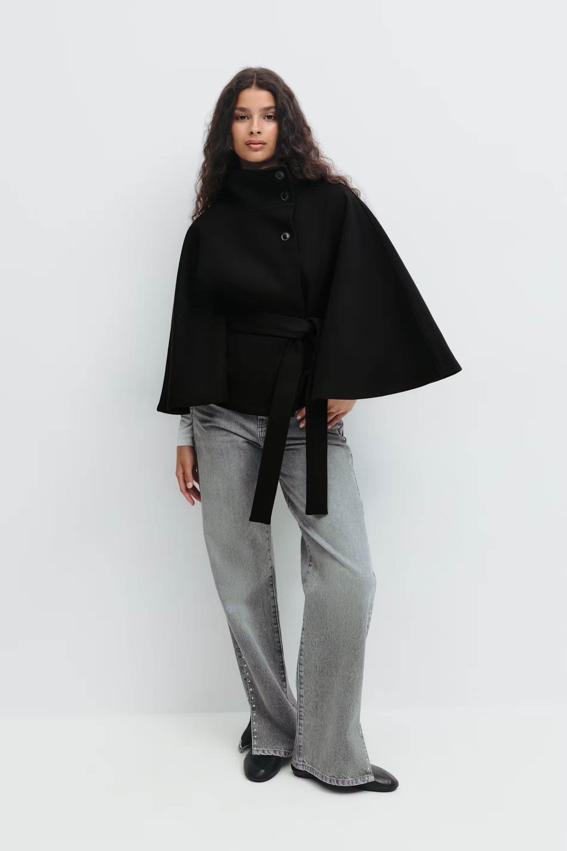 Valetti Giaro | Sophia Belted Cape Coat