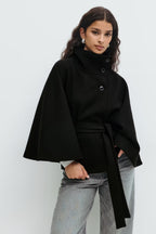Valetti Giaro | Sophia Belted Cape Coat