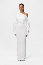 Valetti Giaro | Isolde Off-Shoulder Knit Maxi Dress