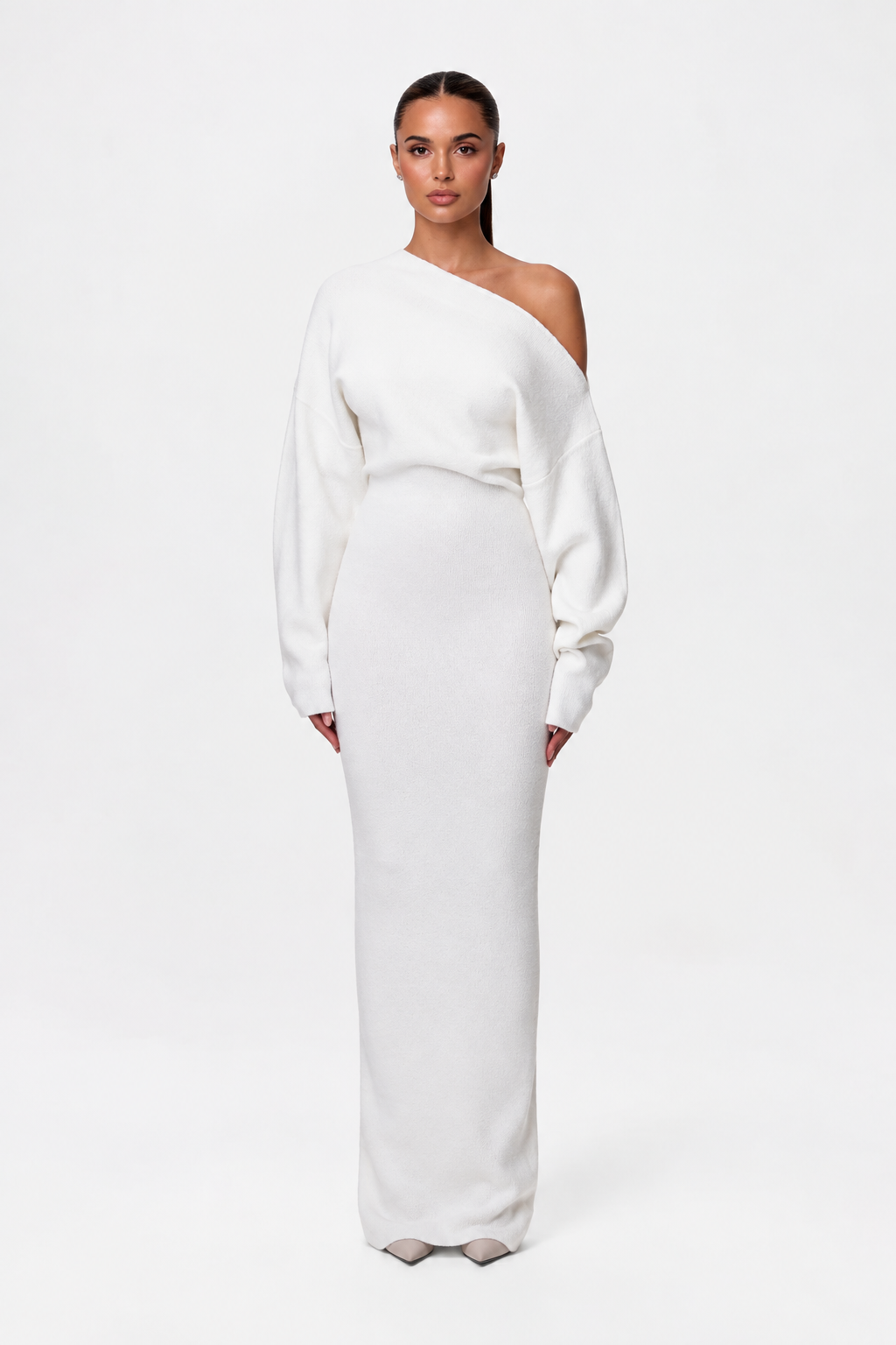 Valetti Giaro | Isolde Off-Shoulder Knit Maxi Dress