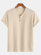 Elias Button Knit T-Shirt