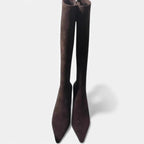 Valentina Thigh-High Suede Boots