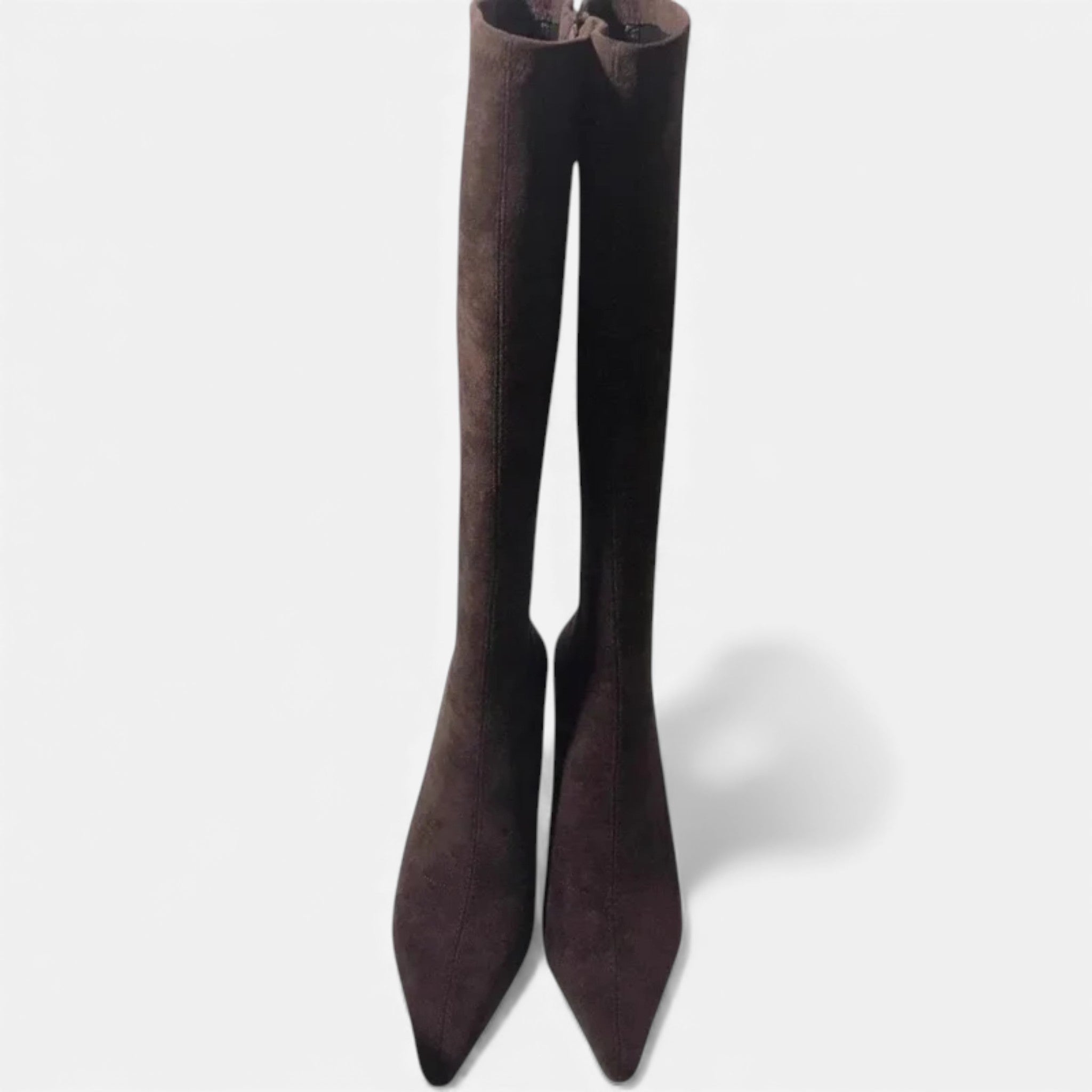 Valentina Thigh-High Suede Boots