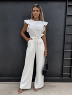 Valetti Giaro | Annabel Butterfly-Sleeve Wide-Leg Jumpsuit