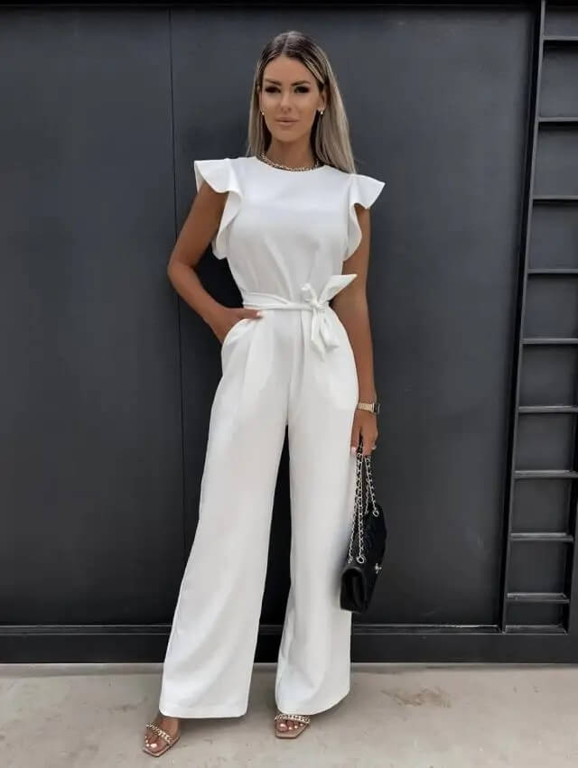 Valetti Giaro | Annabel Butterfly-Sleeve Wide-Leg Jumpsuit