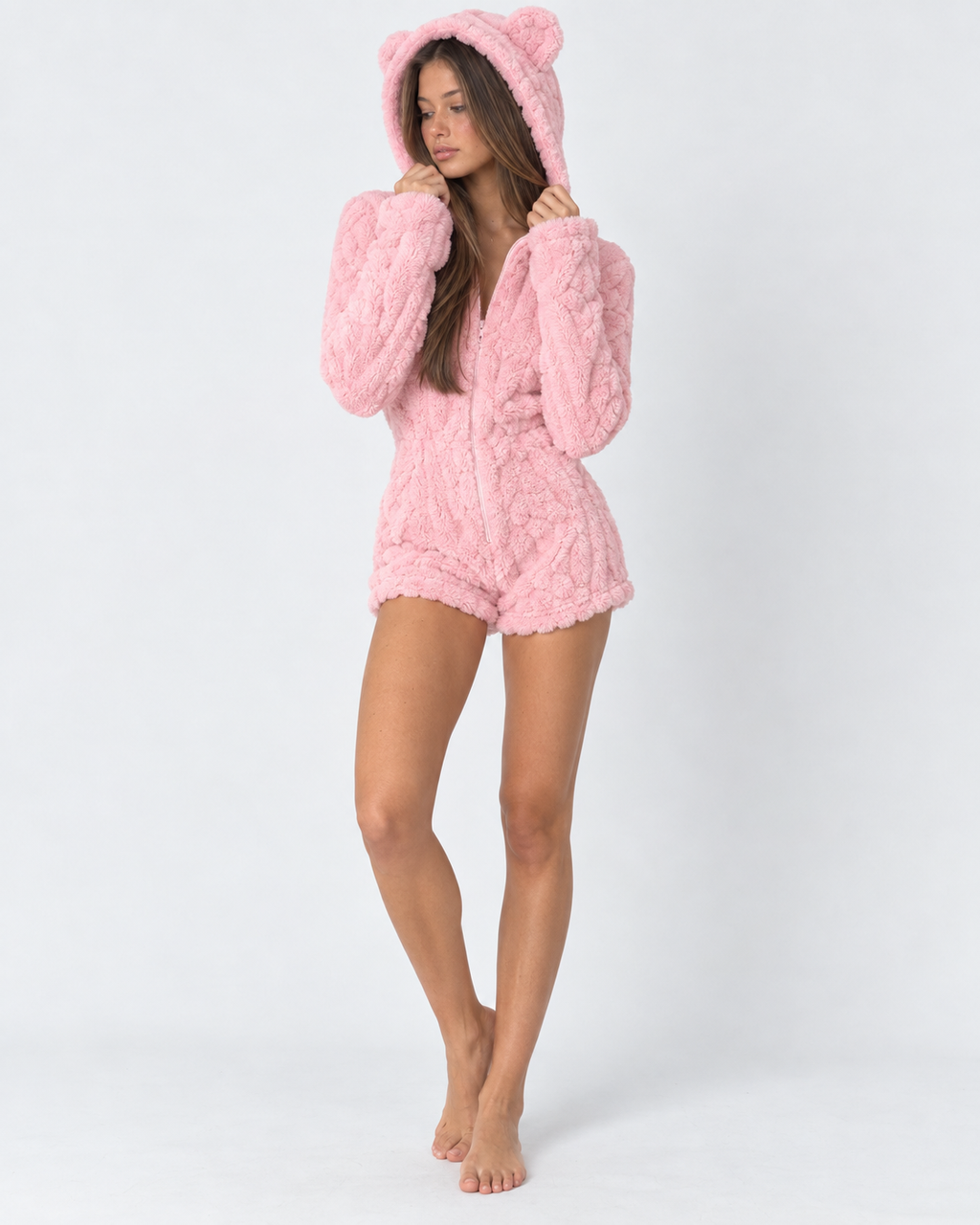 Valetti Giaro | Romper met berenkap