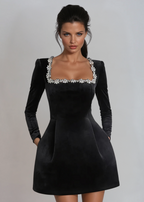 Valetti Giaro | Valentina Velvet A-Line Mini Dress