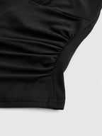 Valeria Halterneck Lace-Up Knit Top