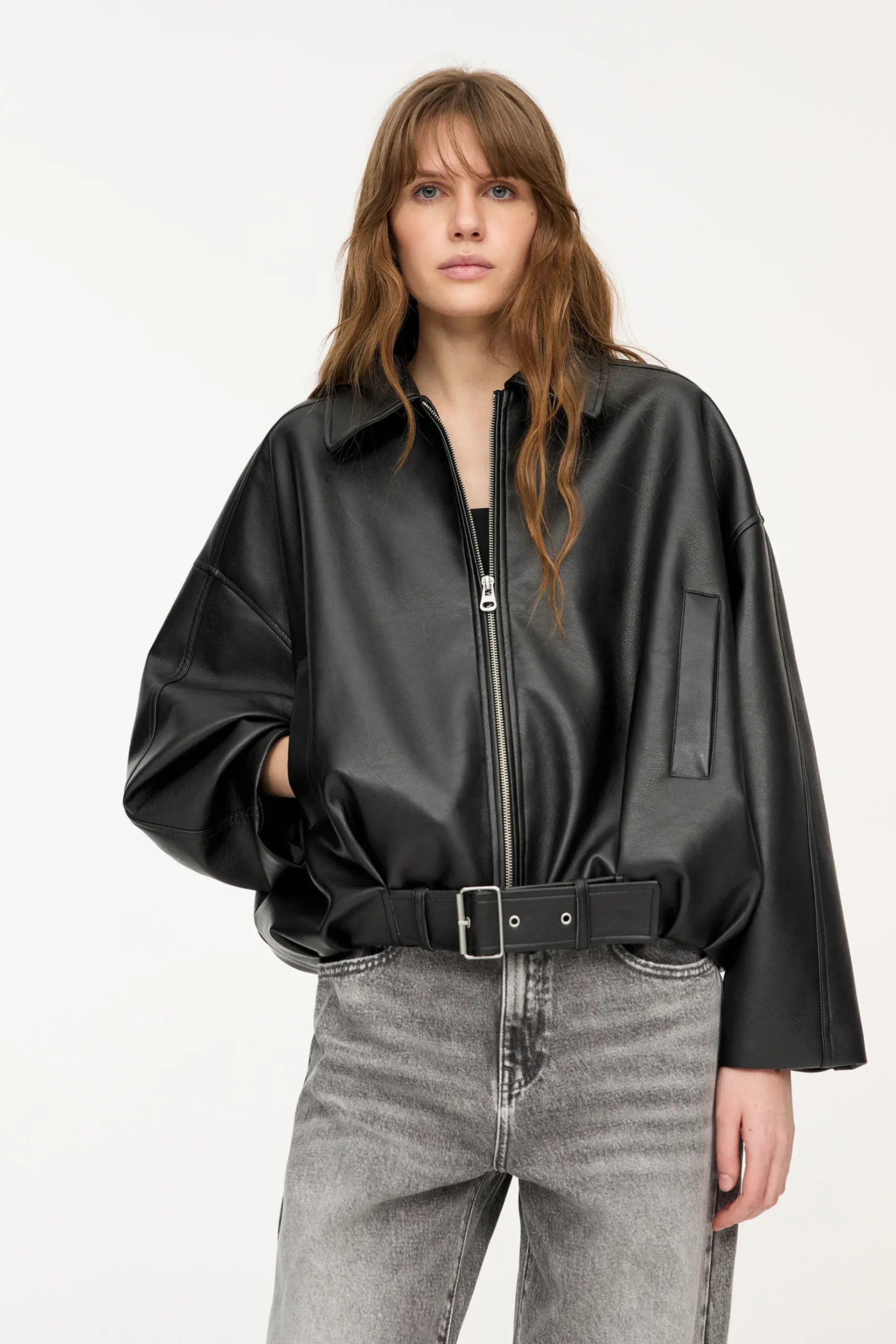 Valetti Giaro | Sophia Leather Bomber Jacket