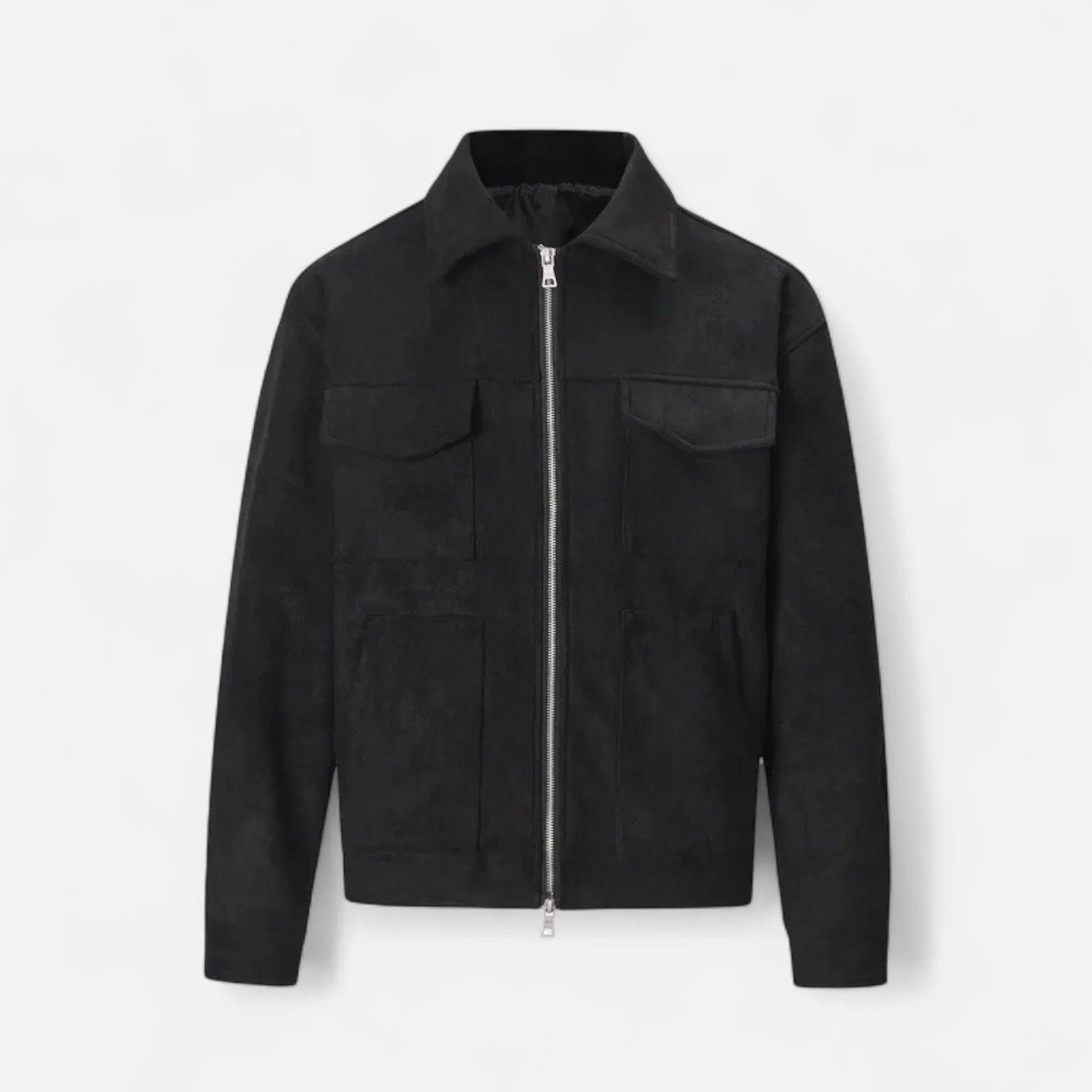 Vincenzo Suede Zip Jacket