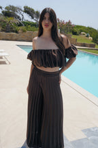 Valetti Giaro | Selene Satin Pleated Set