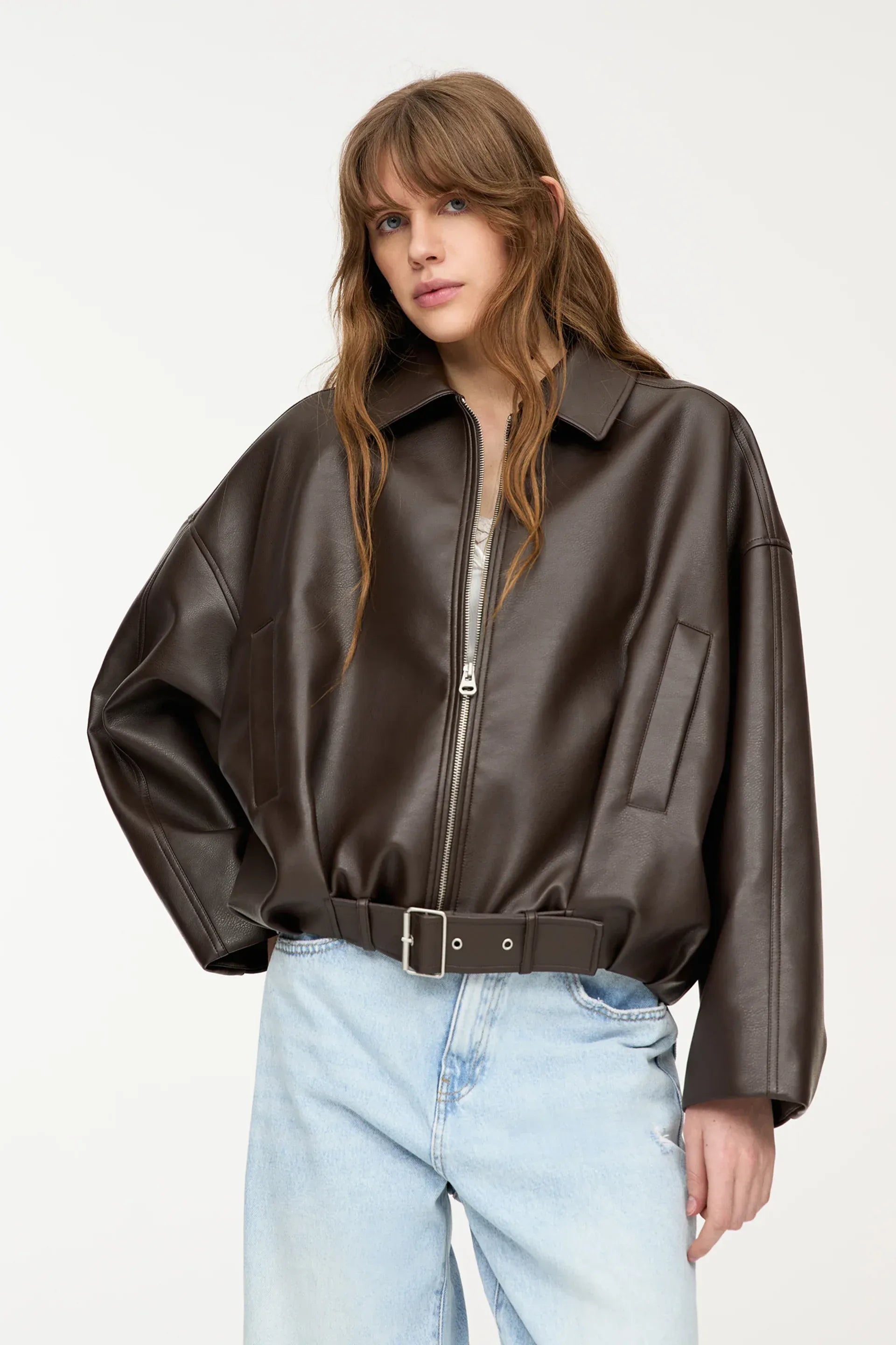 Valetti Giaro | Sophia Leather Bomber Jacket
