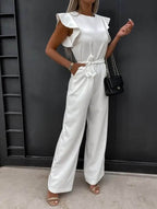 Valetti Giaro | Annabel Butterfly-Sleeve Wide-Leg Jumpsuit