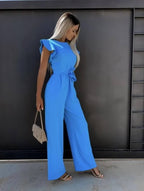 Valetti Giaro | Annabel Butterfly-Sleeve Wide-Leg Jumpsuit