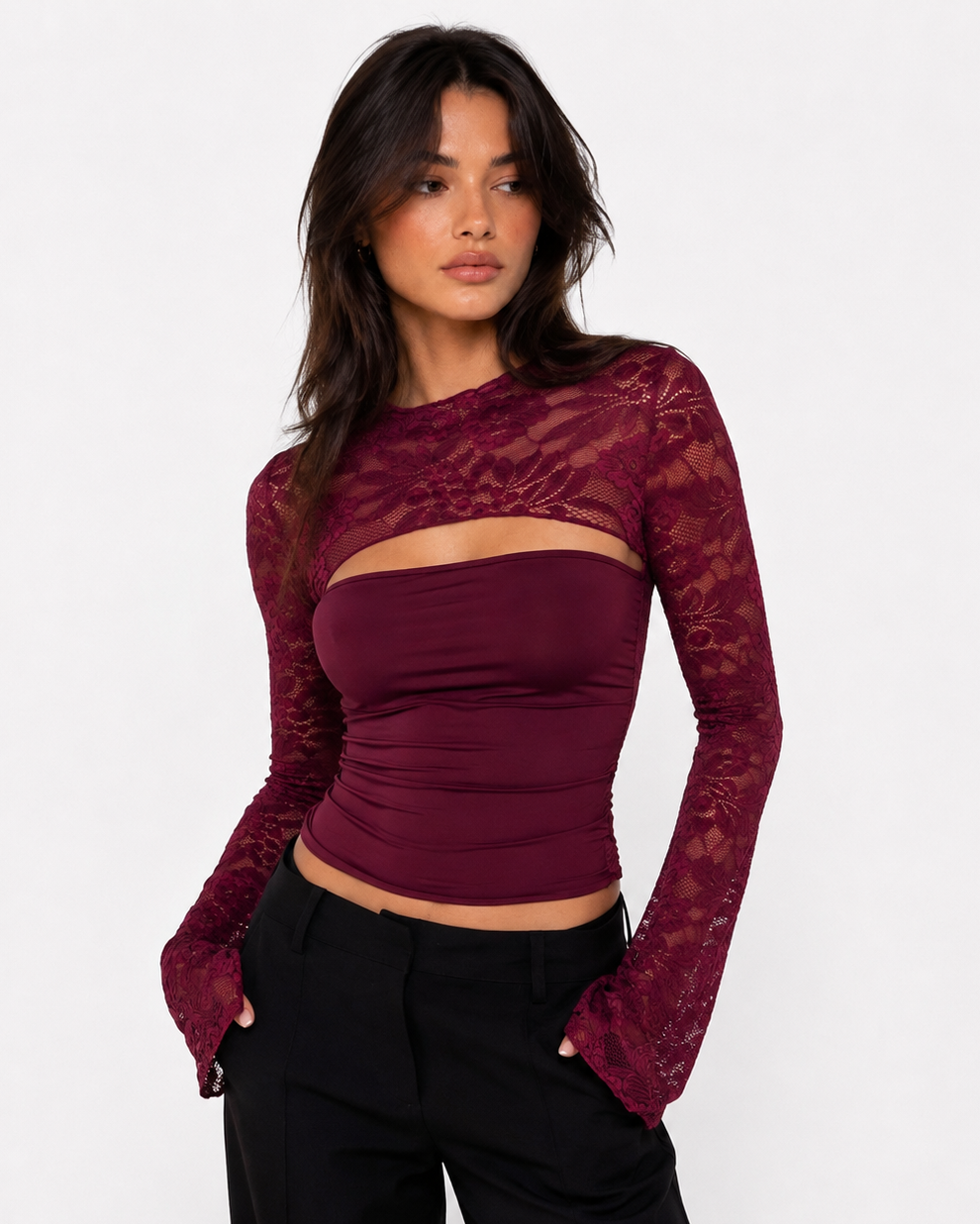 Valetti Giaro | Mireya Lace Top
