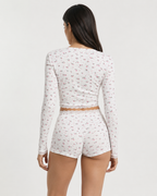 Set de pijama cu imprimeu floral Soft Girl