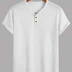 Elias Button Knit T-Shirt