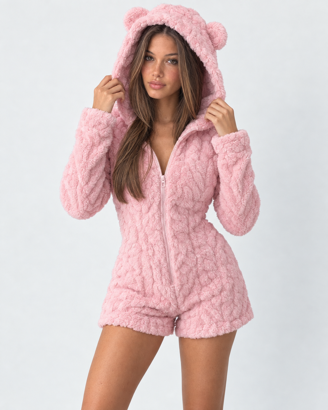 Valetti Giaro | Romper met berenkap