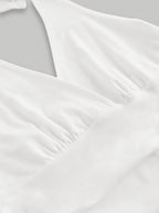 Valeria Halterneck Lace-Up Knit Top