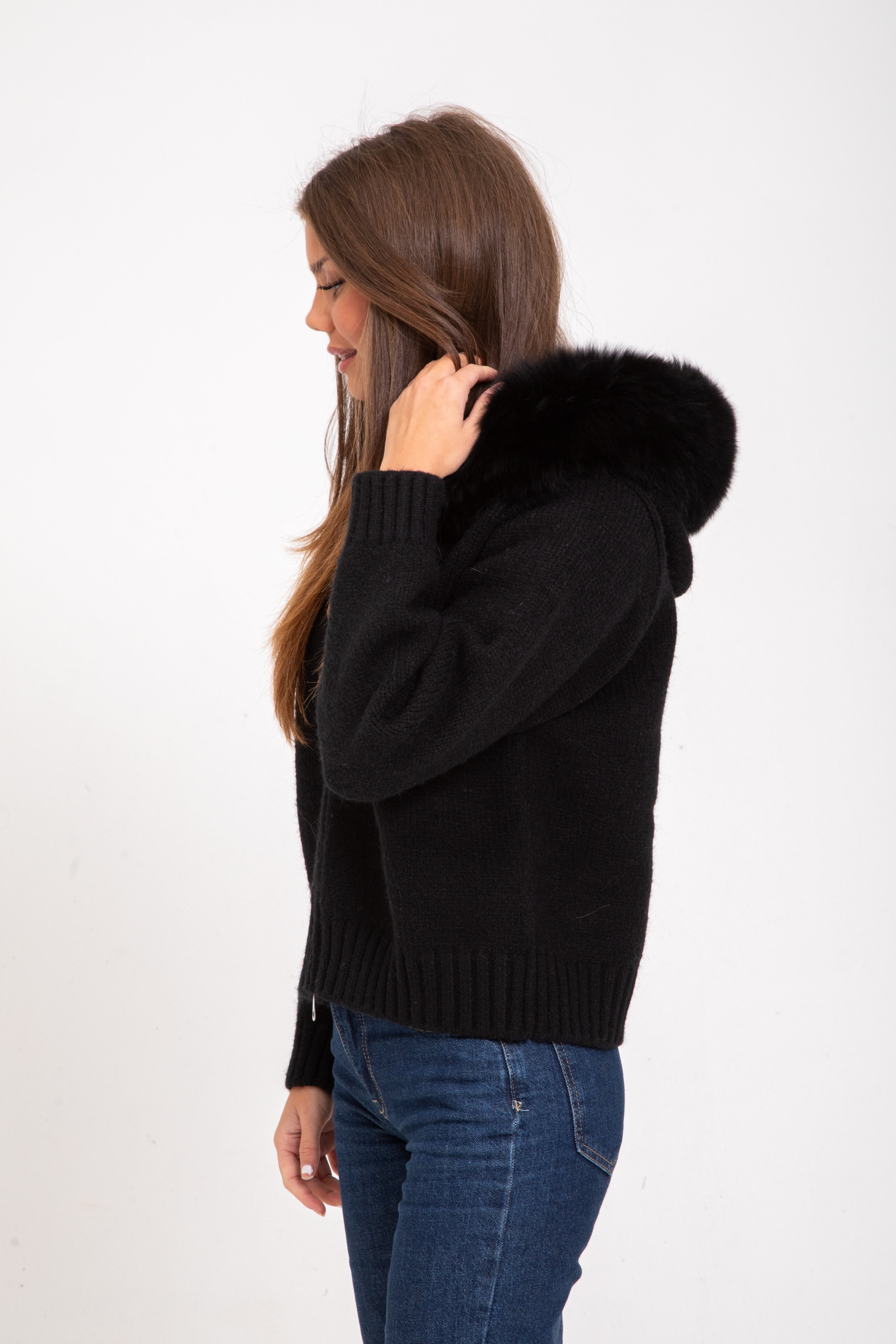 Valetti Giaro | Aurelia Black Wool Blend Coat