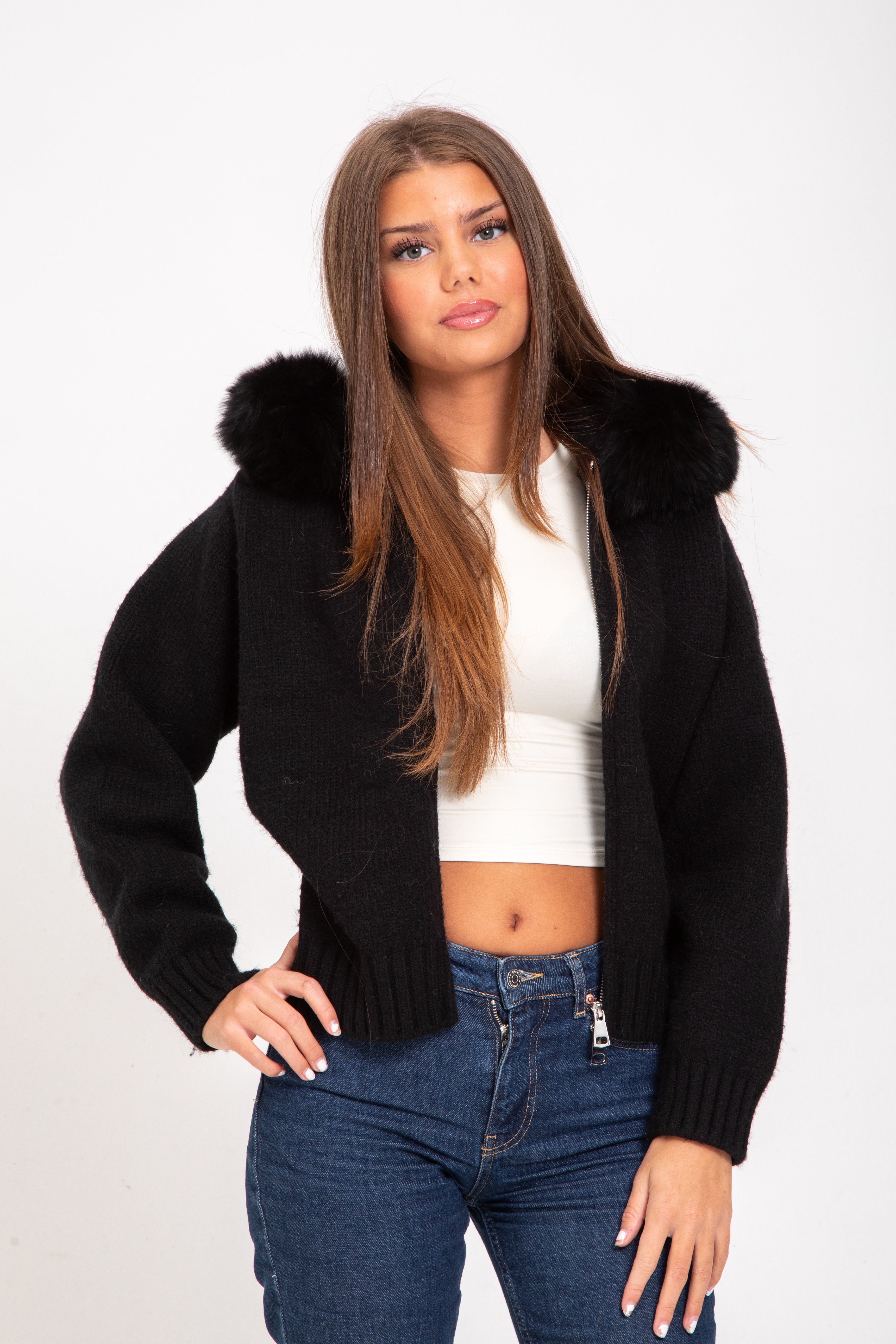 Valetti Giaro | Aurelia Black Wool Blend Coat