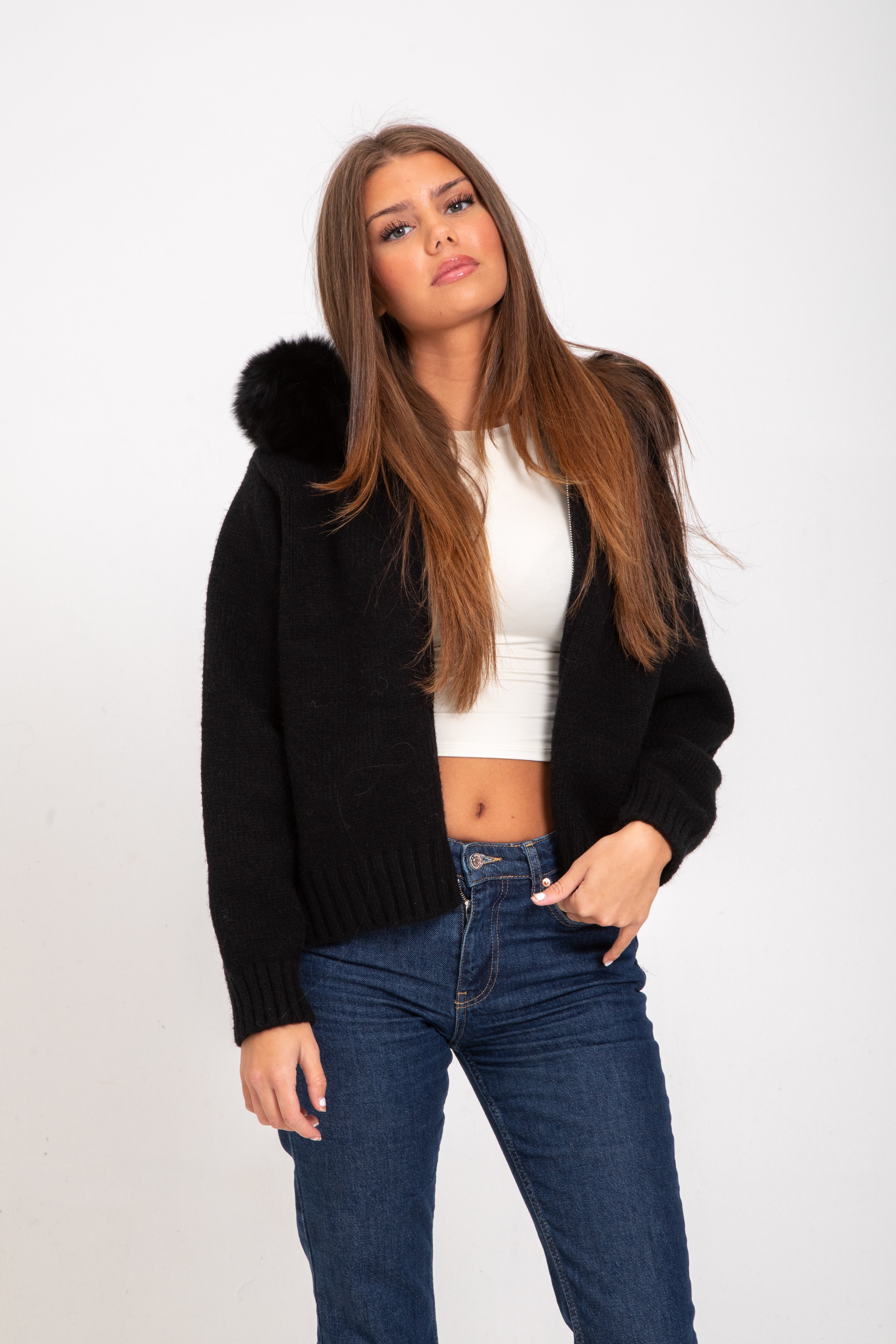 Valetti Giaro | Aurelia Black Wool Blend Coat