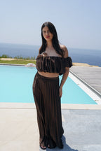 Valetti Giaro | Selene Satin Pleated Set