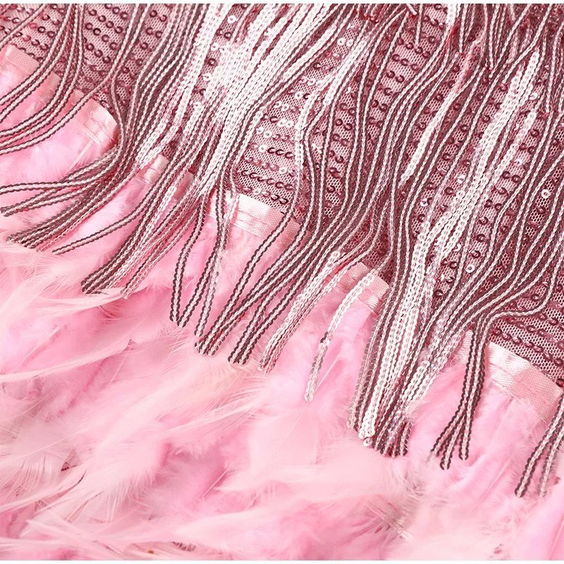 Valetti Giaro | Eleonora Feather Mini Dress