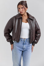Valetti Giaro | Noire Vegan Leather Puffer