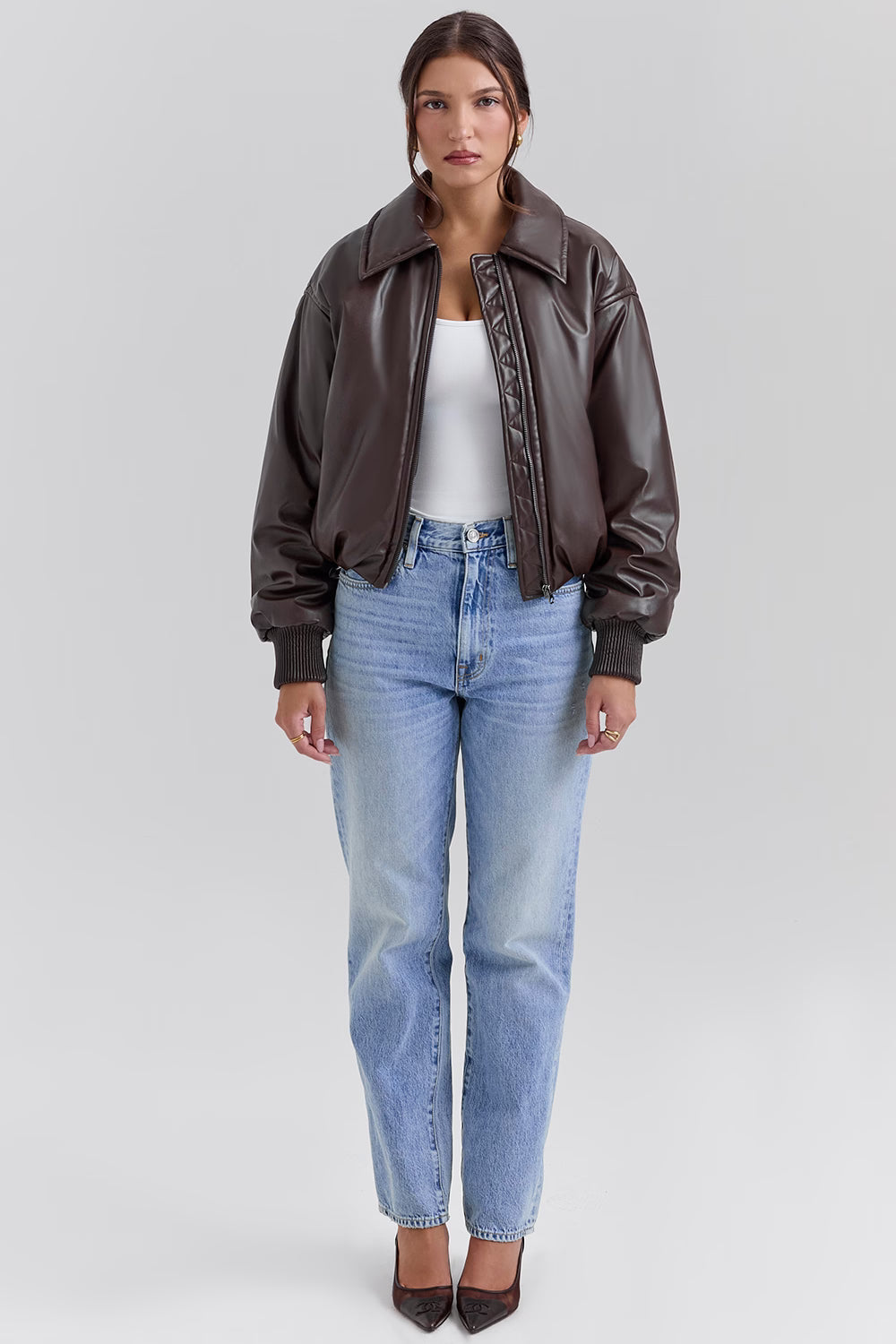 Valetti Giaro | Noire Vegan Leather Puffer