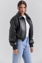 Valetti Giaro | Noire Vegan Leather Puffer