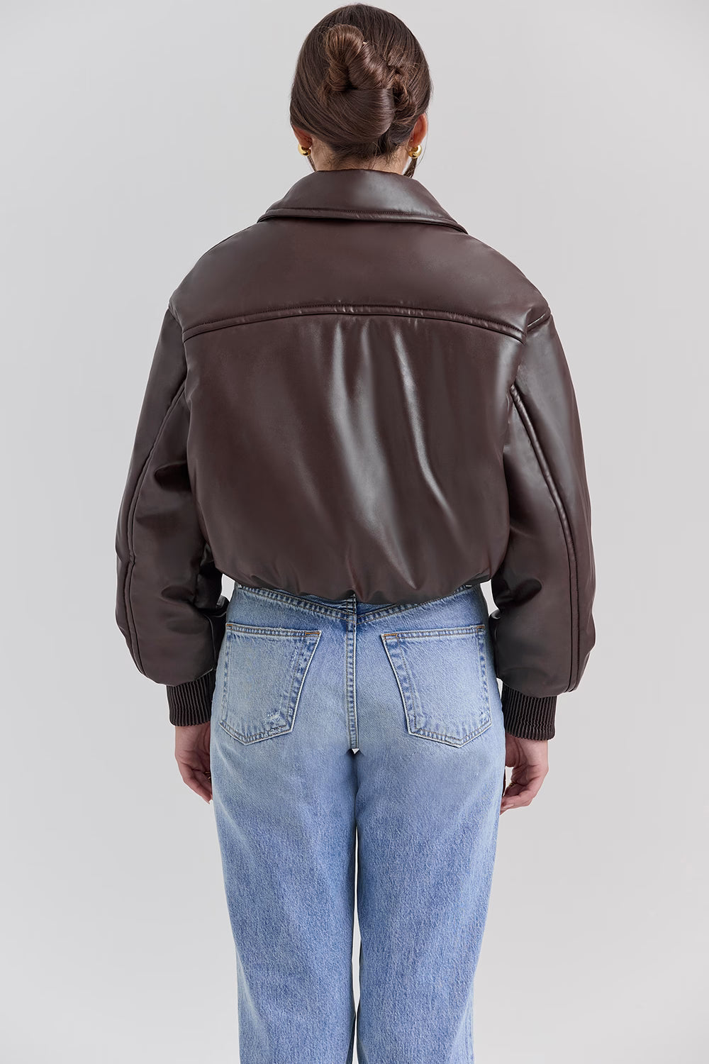 Valetti Giaro | Noire Vegan Leather Puffer