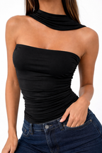Nova Asymmetric Halter Top