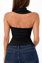 Nova Asymmetric Halter Top