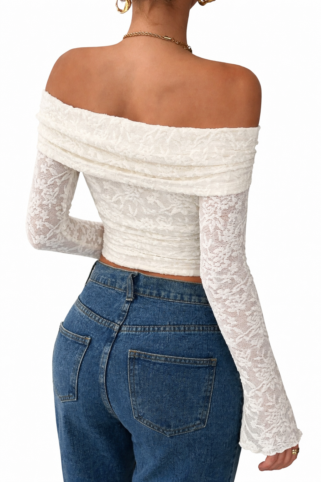 Isabella Off-Shoulder Frill Knit Top