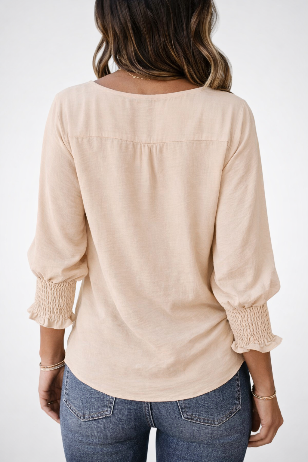 Alessia V-Neck Tunic Blouse